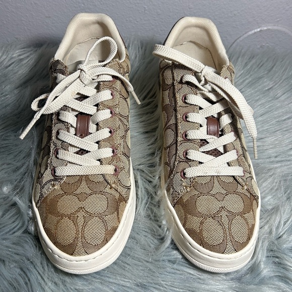 Coach Clip Low Top Sneaker KHAKI/SADDLE
Size 7.5B - Picture 7 of 11